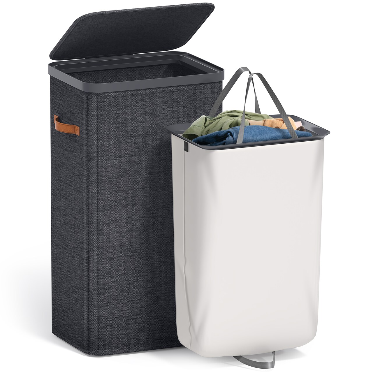 Sorbus Fabric Laundry Hamper - Collapsible Laundry Basket with Removable Laundry Bag
